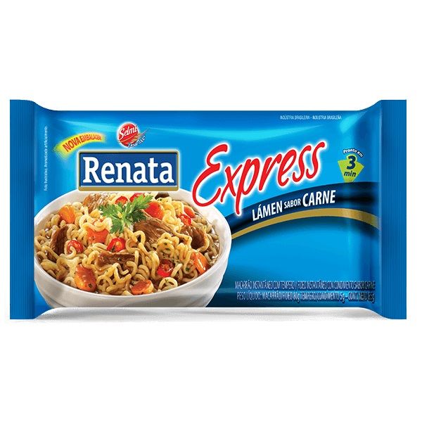 Macarrão Instantâneo Tradicional Carne 85g 1 UN Renata