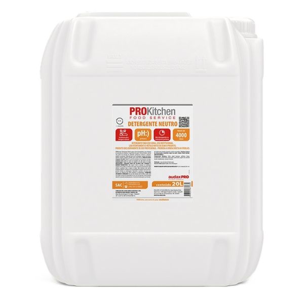 Detergente Neutro Prokitchen  20L Rende até 4000L 1 UN Audax