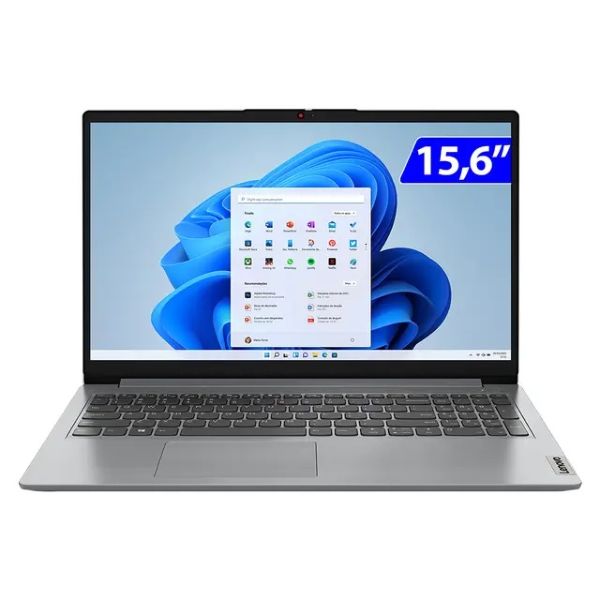 Notebook Ideapad Intel i3 Windows 11 4GB RAM 256GB SSD 15.6