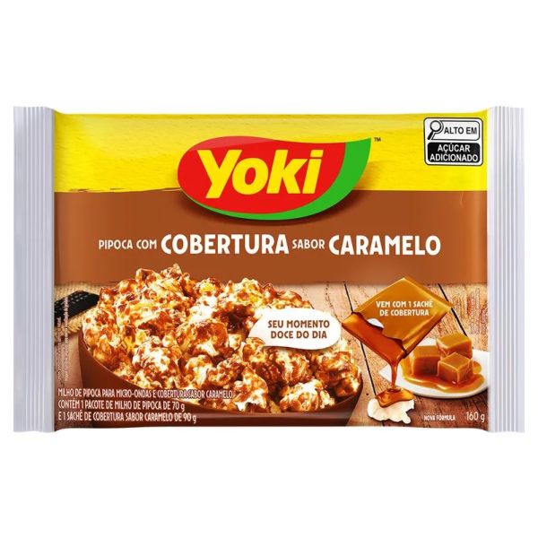 Pipoca para Microondas Caramelo 160g 1 UN Yoki