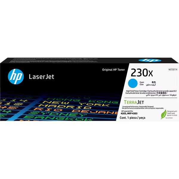 Toner W2301X Ciano 1 UN HP