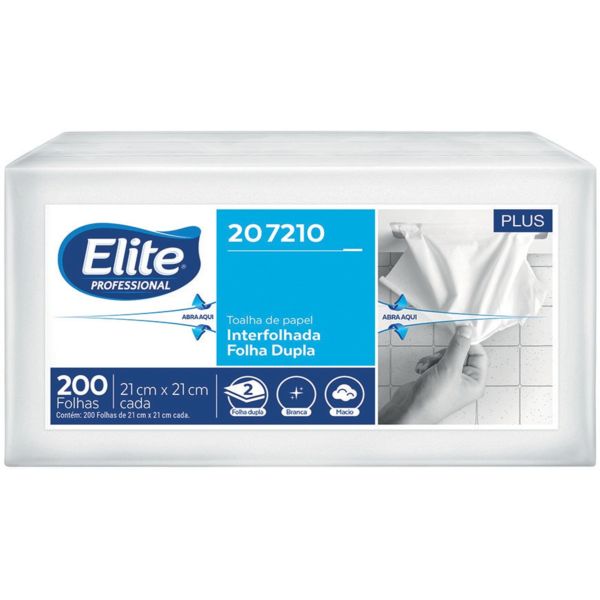 Papel Toalha Interfolhado Folha Dupla PT 200 FL Elite
