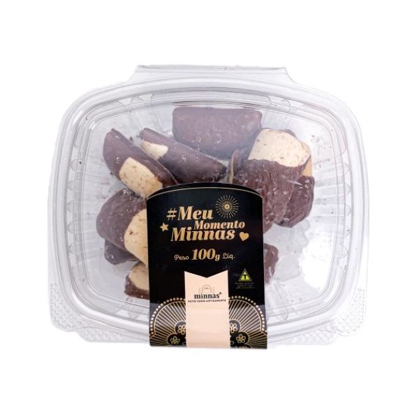 Beliscão de Goiabada Coberto com Chocolate 100g 1 UN Minnas
