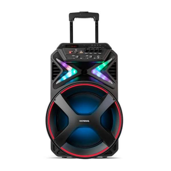 Caixa de Som Amplificada Connect lights 400W RMS Bivolt CM-400 Preto c
