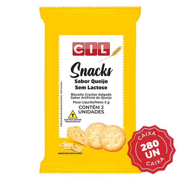 Biscoito Salgado de Queijo Caixa 280UN 5g Cil