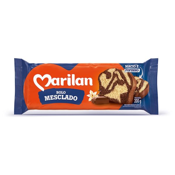 Bolo Mesclado 200g 1 UN Marilan