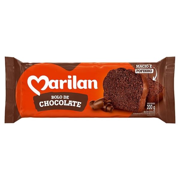 Bolo de Chocolate 200g 1 UN Marilan