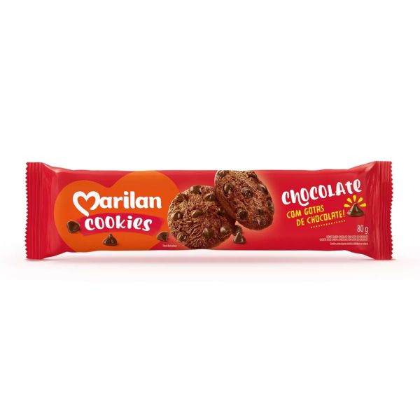 Cookie Sabor Chocolate 80g 1 UN Marilan