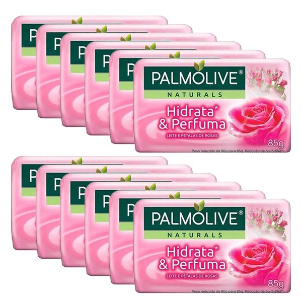 Sabonete Suave Hidrata e Perfuma 85g 12 UN Palmolive