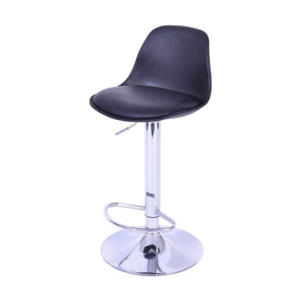 Banqueta Joly Base Cromada Preta OR-6610 1 UN Or Design