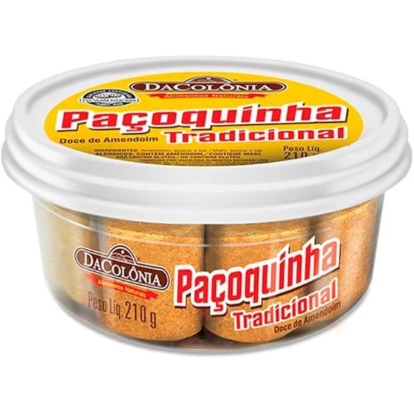 Paçoca Rolha DaColônia 210g 1 UN