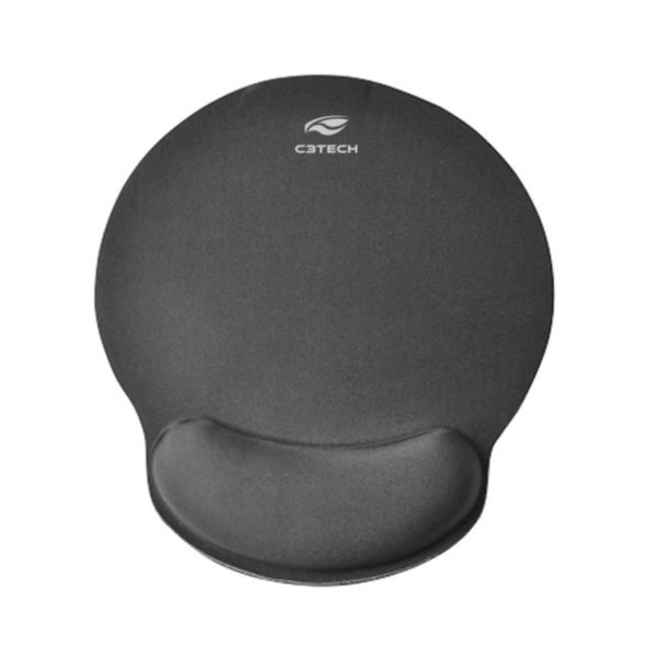 Mouse Pad Ergonômico com Apoio MP-100 Preto 1 UN C3Tech
