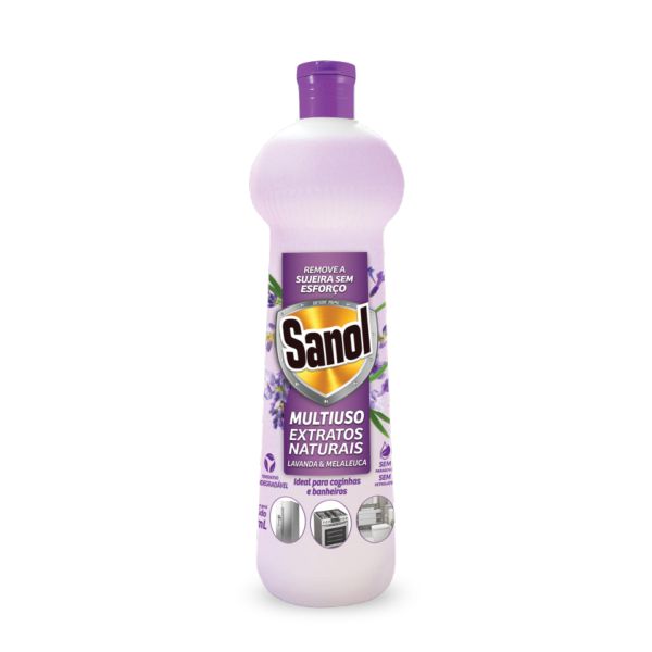 Limpador Multiuso Extratos Naturais Lavanda e Melaleuca 500ml 1 UN San