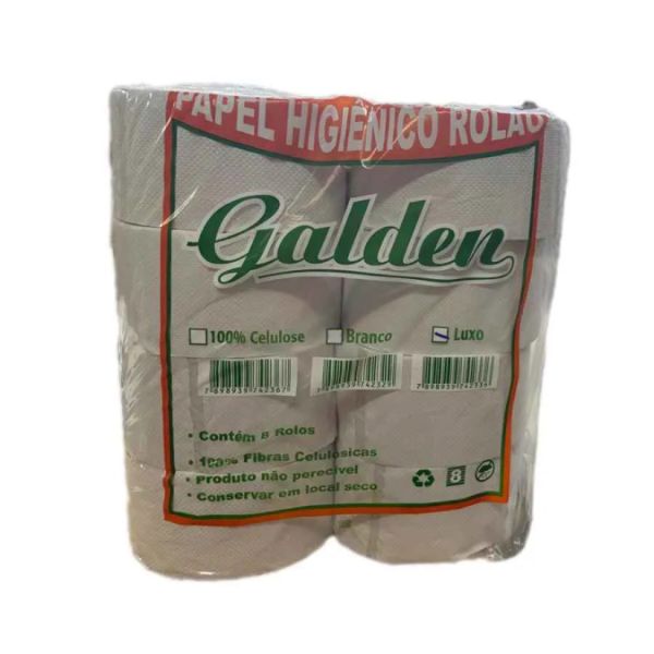 Papel Higiênico Rolão Folha Simples Luxo 170m PT 8 RL Galdem