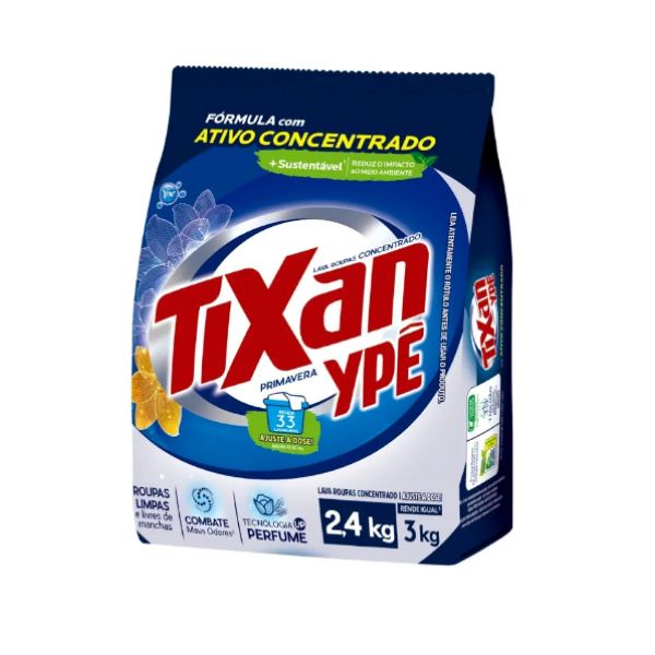 Lava Roupas em Pó Primavera Sachê 2,4kg 1 UN Ypê