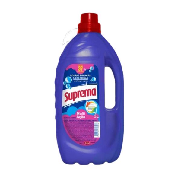 Lava Roupas Liquido Azul 3L 1UN Suprema