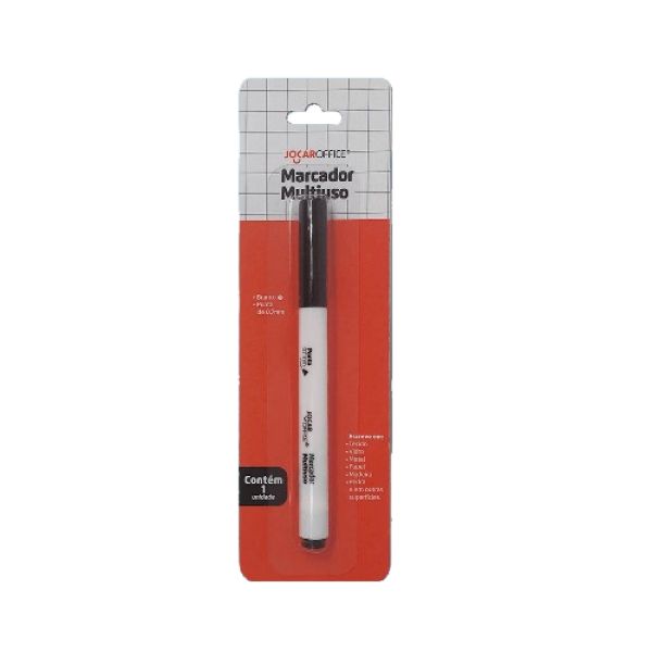 Pincel Marcador Multiuso Permanente 0,7mm Branco 1 UN Jocar