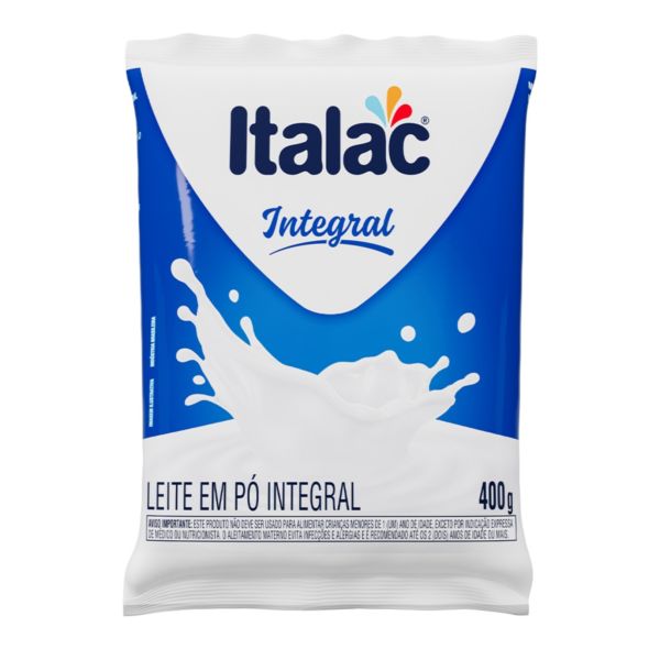 Leite em Pó Integral 400g 1 UN Italac