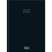Agenda 2026 Costurada Pepper Preta 12,3x16,6cm 160 FL 1 UN Tilibra