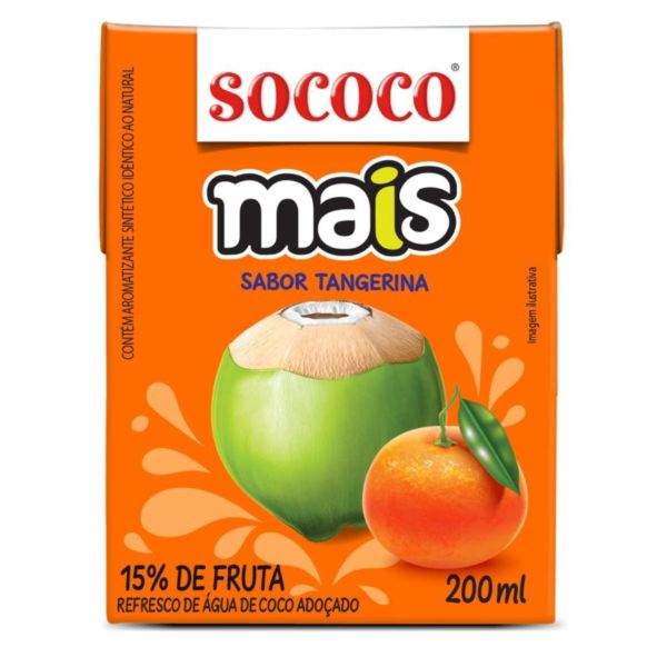 Água De Coco Tangerina 200ml 1 UN Mais Coco