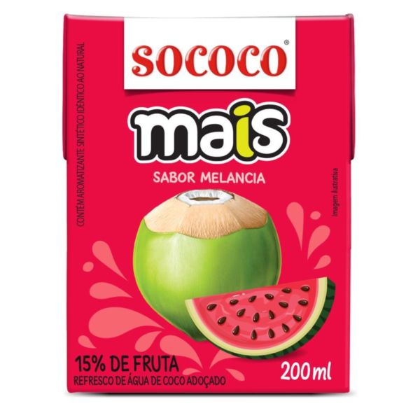 Água De Coco Melancia 200ml 1 UN Mais Coco