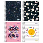 Agenda 2026 Espiral Pepper Feminina Capas Sortidas 11,7 x 16,4cm 160 F
