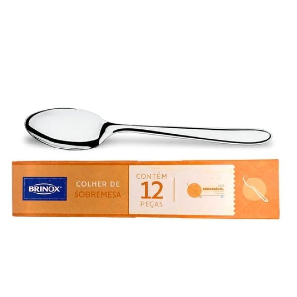 Colher de Sobremesa Siena 12UN Inox Brinox