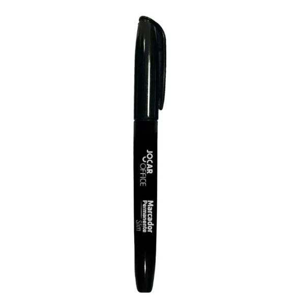 Pincel Marcador Permanente Slim Preto 96087 1 UN Jocar