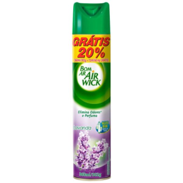 Odorizador de Ambientes Air Wick Aerossol Lavanda Embalagem Econômica