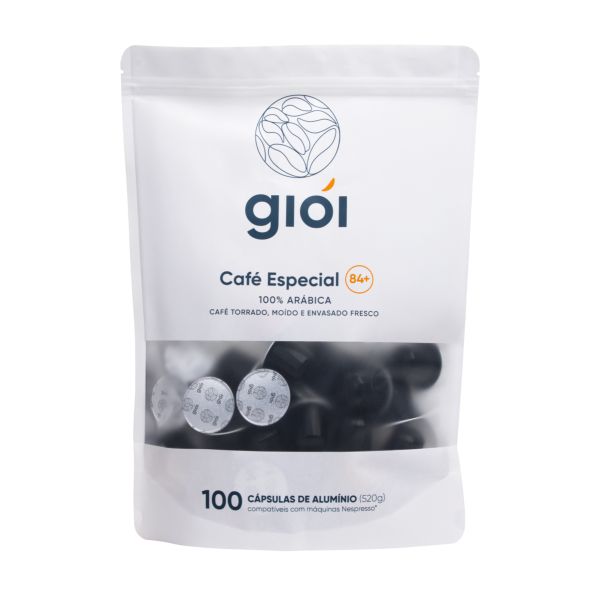 Café Especial Ristretto 520g Saco com 100 Cápsulas Gioi
