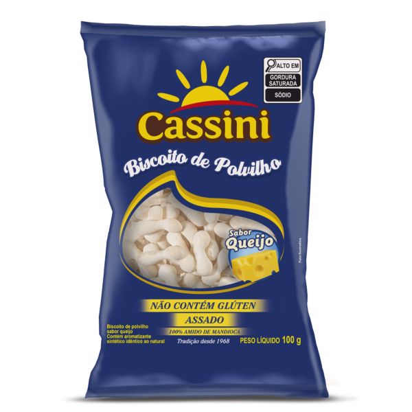 Biscoito de Polvilho Queijo 100g 1 UN Cassini