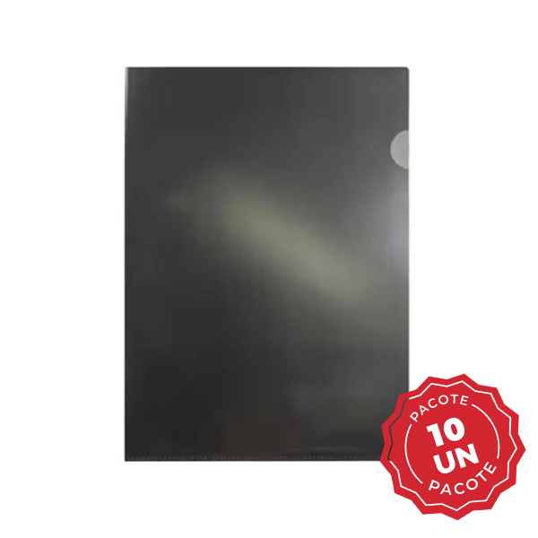 Pasta em L A4 220x310mm Fume 10 UN Plascony