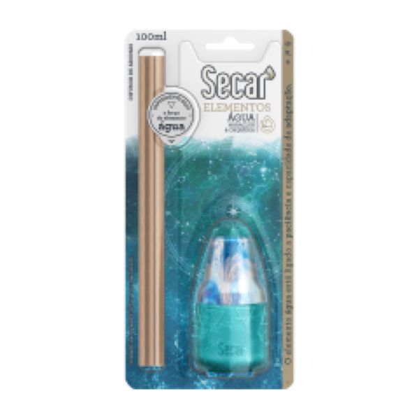 Difusor de Aromas 100ml Elementos Água 1 UN Secar
