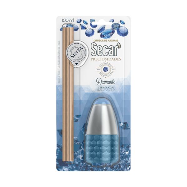 Difusor de Aromas 100ml Diamante Azul 1 UN Secar