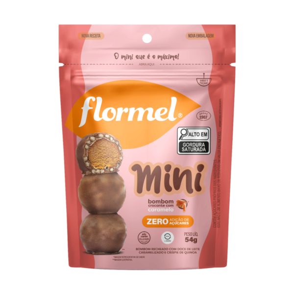 Mini Bombom Flormel Com Caramelo 54g 1 UN
