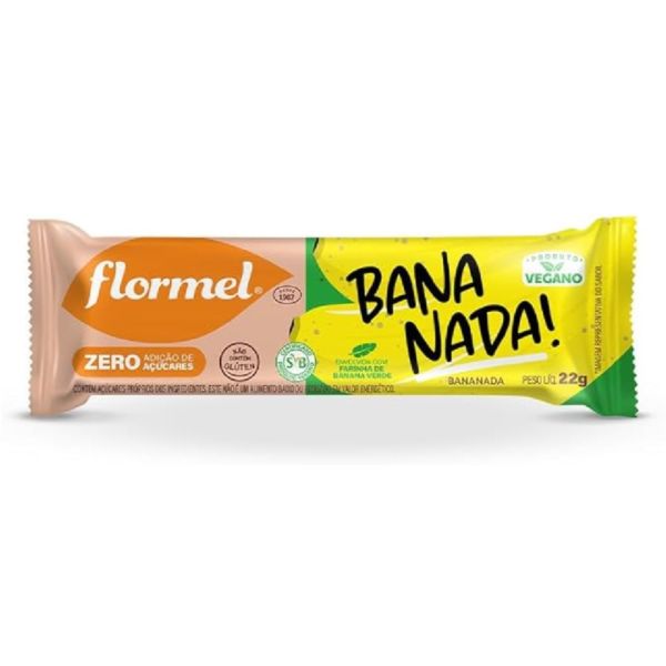 Bananada Cremosa Zero Açúcar Flormel 22g 1 UN