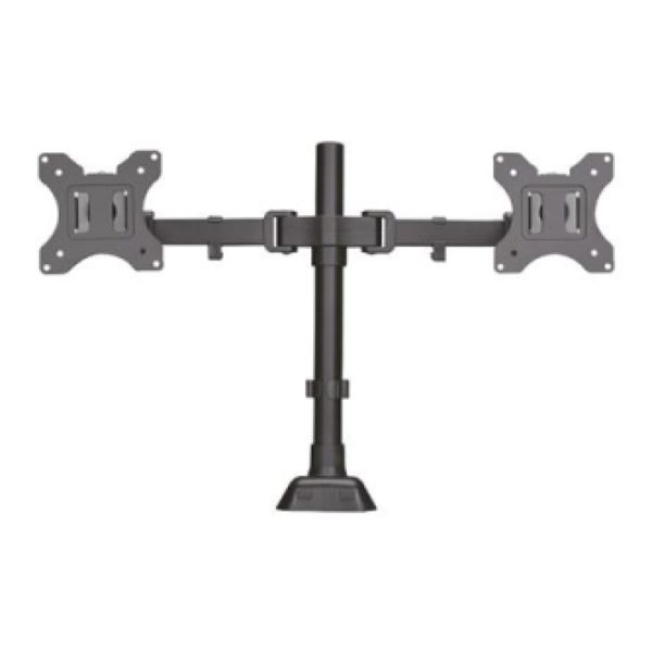 Suporte para 2 Monitores com Morsa Ajustável de 10