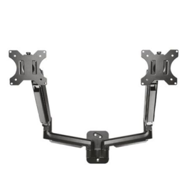 Suporte Articulado para 2 Monitores com Pistão a Gás 10