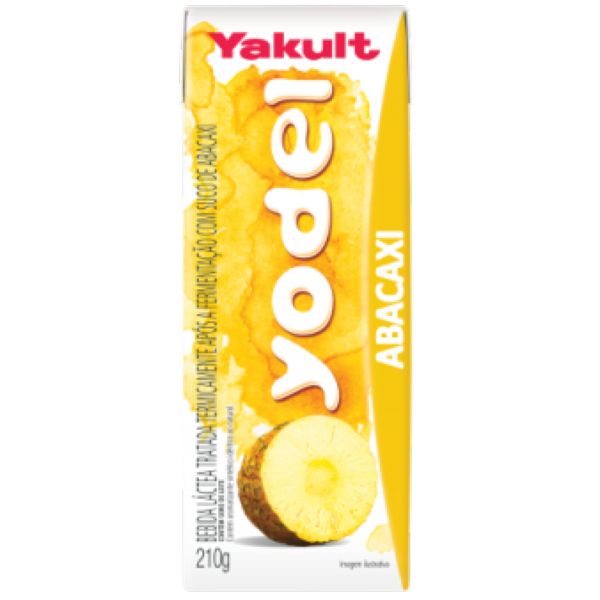 Bebida Láctea Fermentada Yakult com suco de Abacaxi 210ml 1 UN Yodel