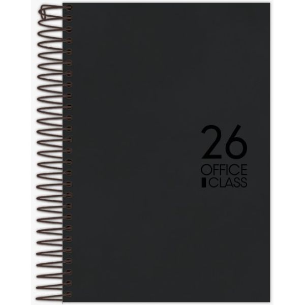 Agenda 2026 Espiral Office Class Classic Preta 20 x 27,5cm 200 FL 1 UN