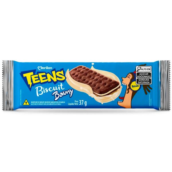 Biscoito Teens Baunilha 37g 1 UN Marilan