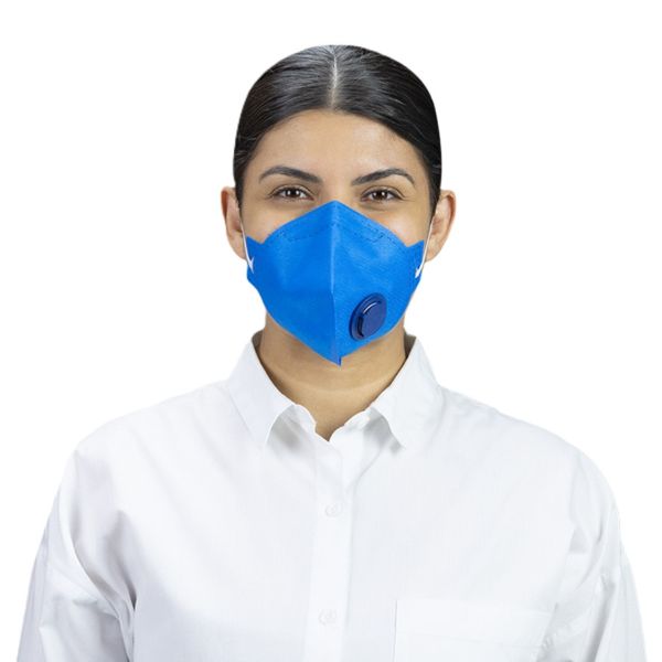 Respirador Descartável Dobrável Azul com Válvula CA39236 1 UN Sp Equip