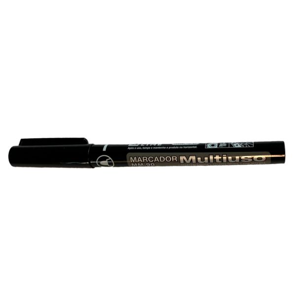 Pincel Marcador Permanente 2,0mm Preto 1 UN Grampline
