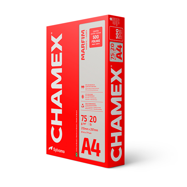 Papel Chamex A4 Sulfite Marfim 210X297mm 75g Resma 500 FL