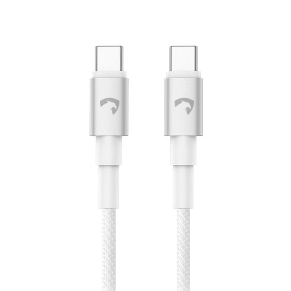 Cabo Turbo Power Amet USB-C 5A 60W Nylon 1,5m Branco 1 UN