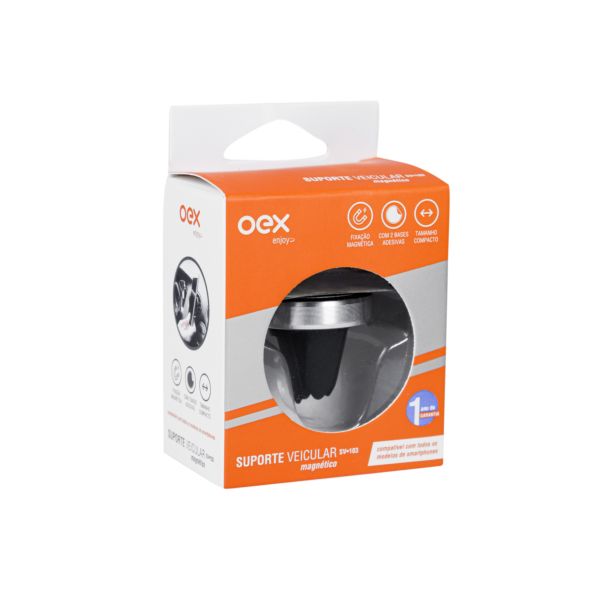 Suporte Veicular Magnético SV103 Preto 1 UN OEX