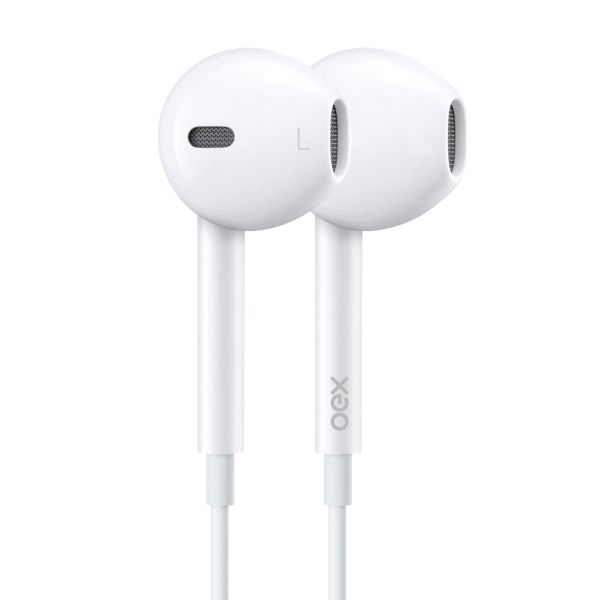 Fone de Ouvido Colormood 1,10m FN204 Branco 1 UN OEX