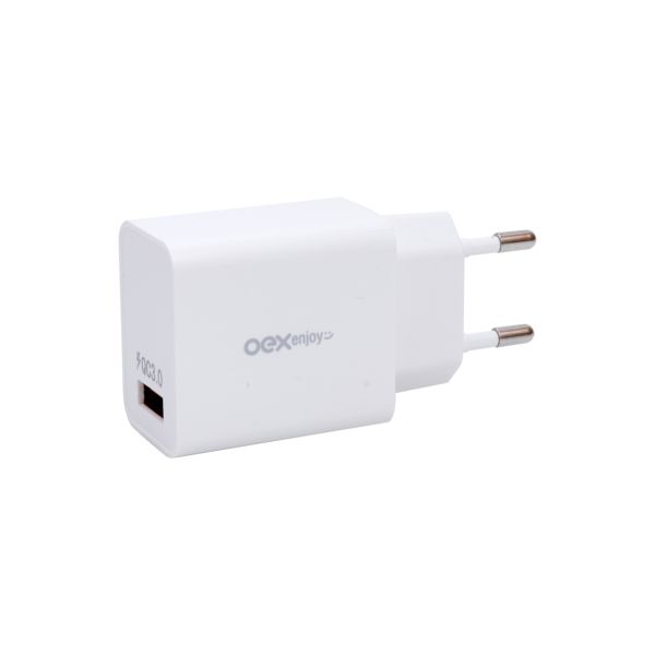 Carregador de Tomada USB 18W CG202 Branco 1 UN OEX