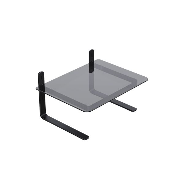 Suporte Para Monitor Office Vidro Fumê 1 UN Reliza
