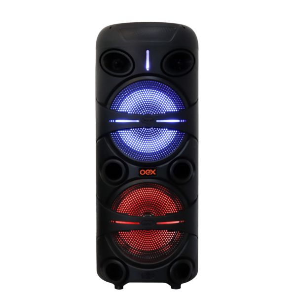 Caixa de Som OEX Speaker Tower BT 180W USB SK417 Preta